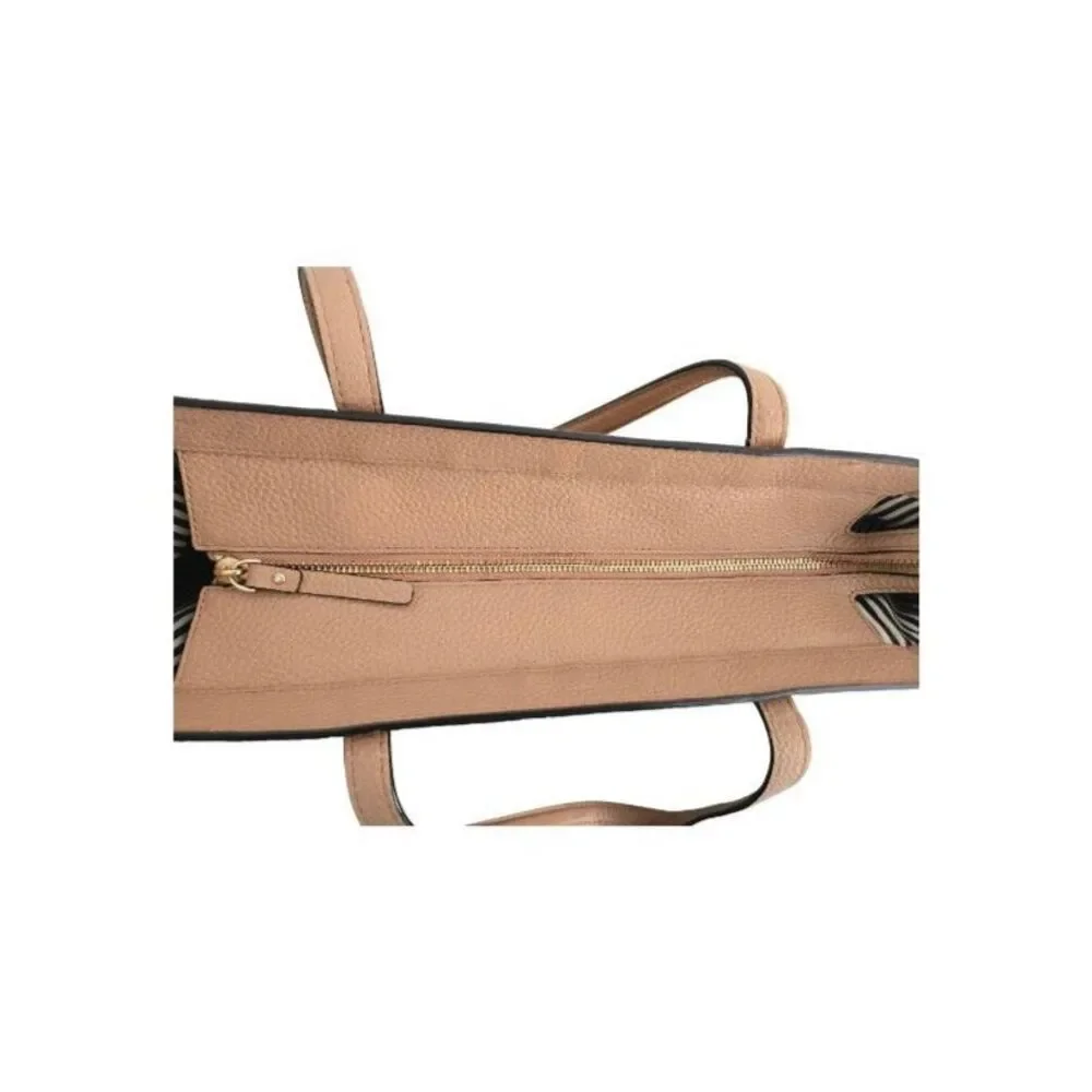 Kate Spade Pebbled Brown Sugar Tote Bag 100% Cow Leather